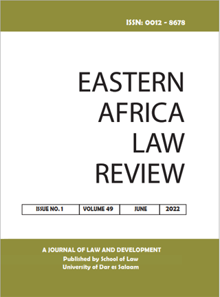 					View Vol. 49 No. 1 (2022): Eastern Africa Law Review
				