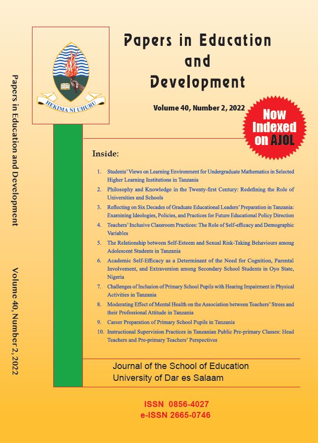 					View Vol. 40 No. 2 (2022): Papers in Education and Development
				